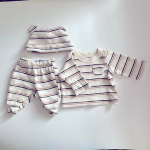 Dillard Preemie striped set
